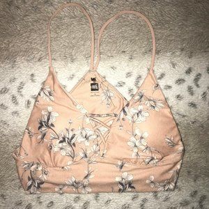 PacSun Me to We light pink floral bralette